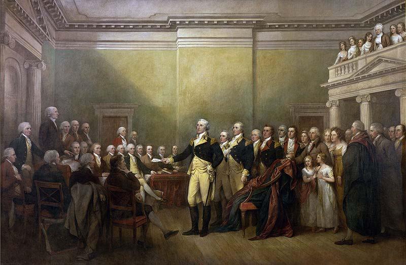 John Trumbull General George Washington Resigning his Commission oil painting image